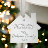 New Home Personalised Christmas Family Bauble