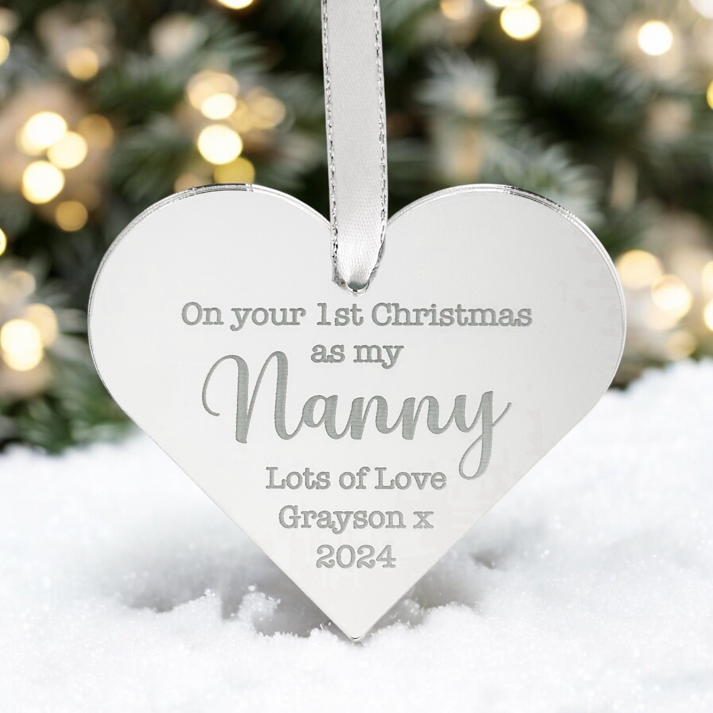1st Christmas As My Nanny Bauble