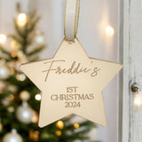Baby’s First Christmas Bauble – Personalised Keepsake Ornament