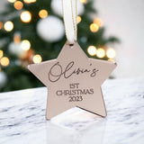 Baby’s First Christmas Bauble – Personalised Keepsake Ornament