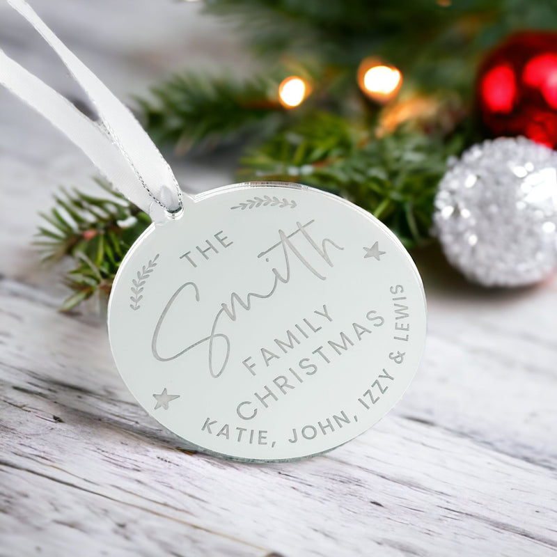 Personalised Family Christmas Bauble