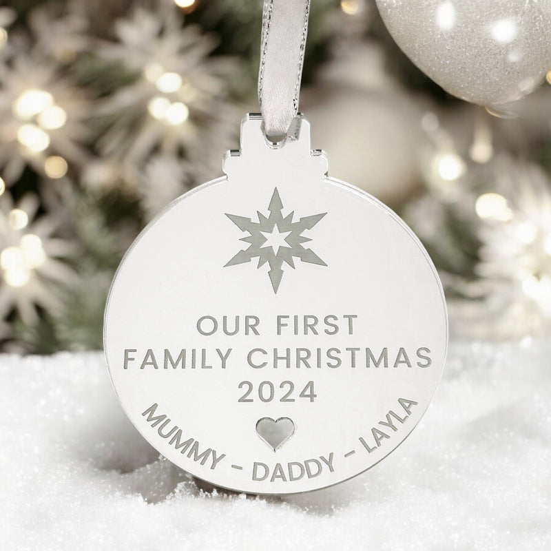 Our First Christmas Together Bauble – Personalised Couple Ornament