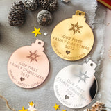 Our First Christmas Together Bauble – Personalised Couple Ornament