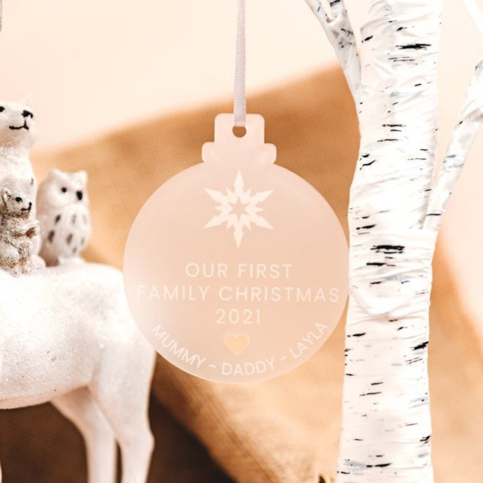 Our First Christmas Together Bauble – Personalised Couple Ornament
