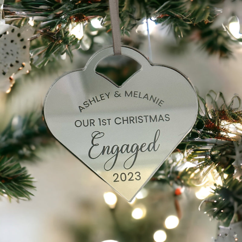 Our First Christmas Together Bauble – Personalised Couple Ornament
