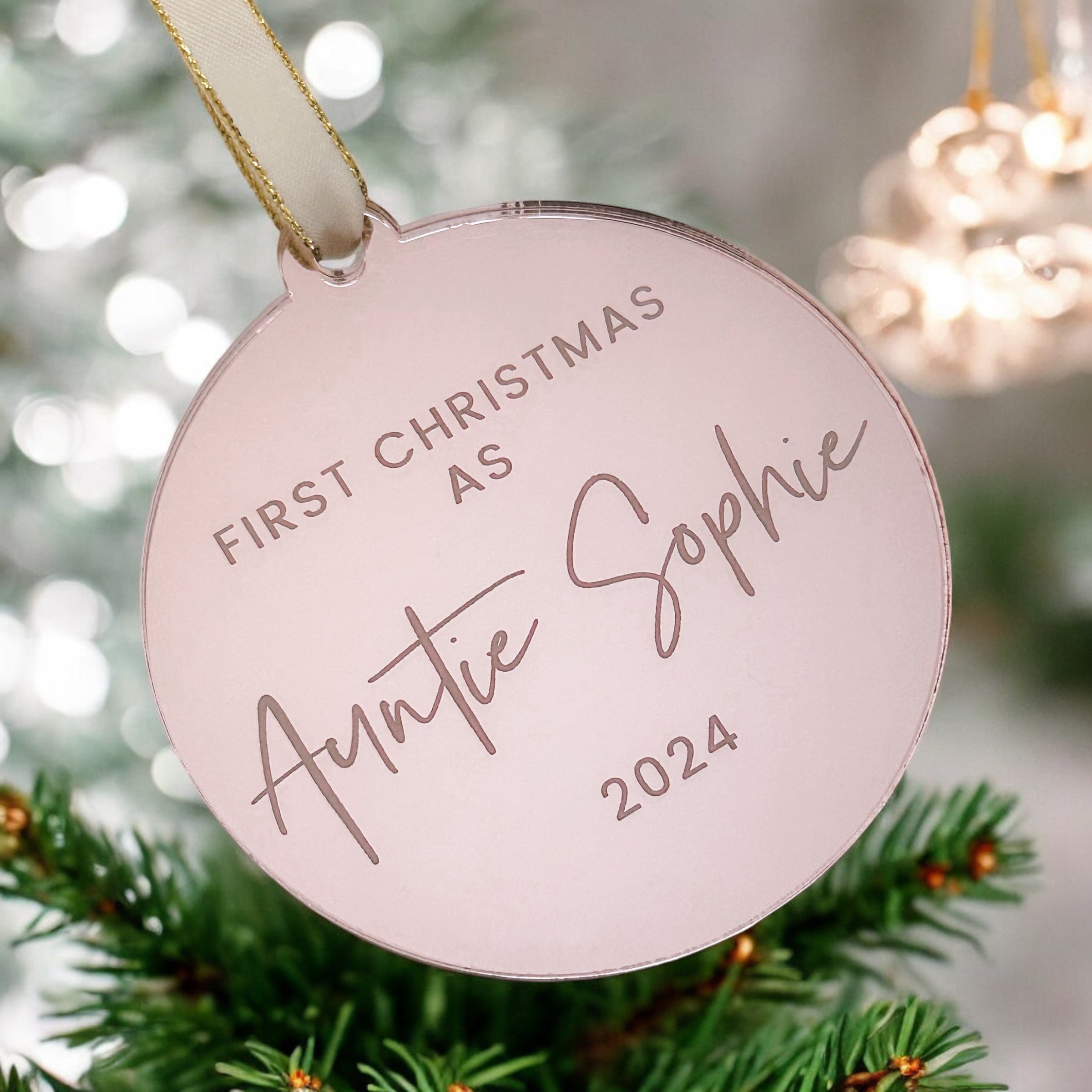 Our First Christmas Together Bauble – Personalised Couple Ornament