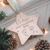 Baby’s First Christmas Bauble – Personalised Keepsake Ornament