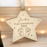 Baby’s First Christmas Bauble – Personalised Keepsake Ornament