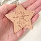 Baby’s First Christmas Bauble – Personalised Keepsake Ornament