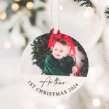 Baby’s First Christmas Bauble – Personalised Keepsake Ornament