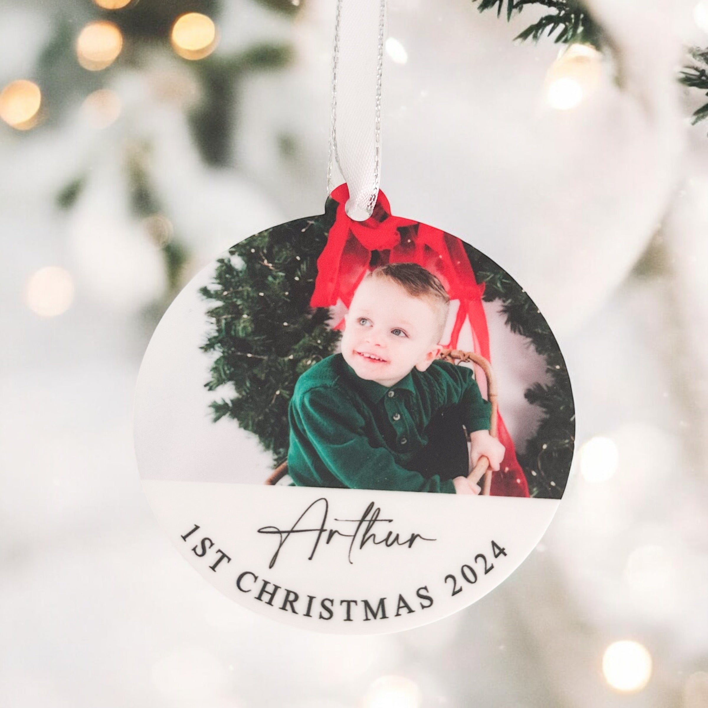 Baby’s First Christmas Bauble – Personalised Keepsake Ornament