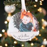 Baby’s First Christmas Bauble – Personalised Keepsake Ornament