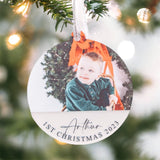 Baby’s First Christmas Bauble – Personalised Keepsake Ornament
