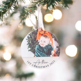 Baby’s First Christmas Bauble – Personalised Keepsake Ornament