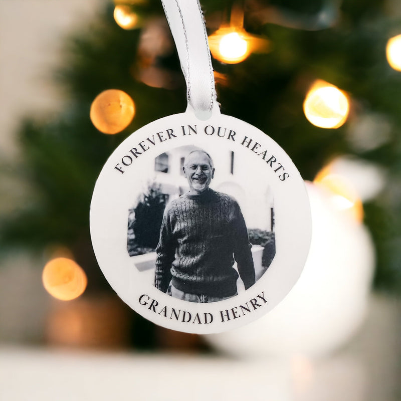 In Loving Memory Bauble – Personalised Remembrance Ornament