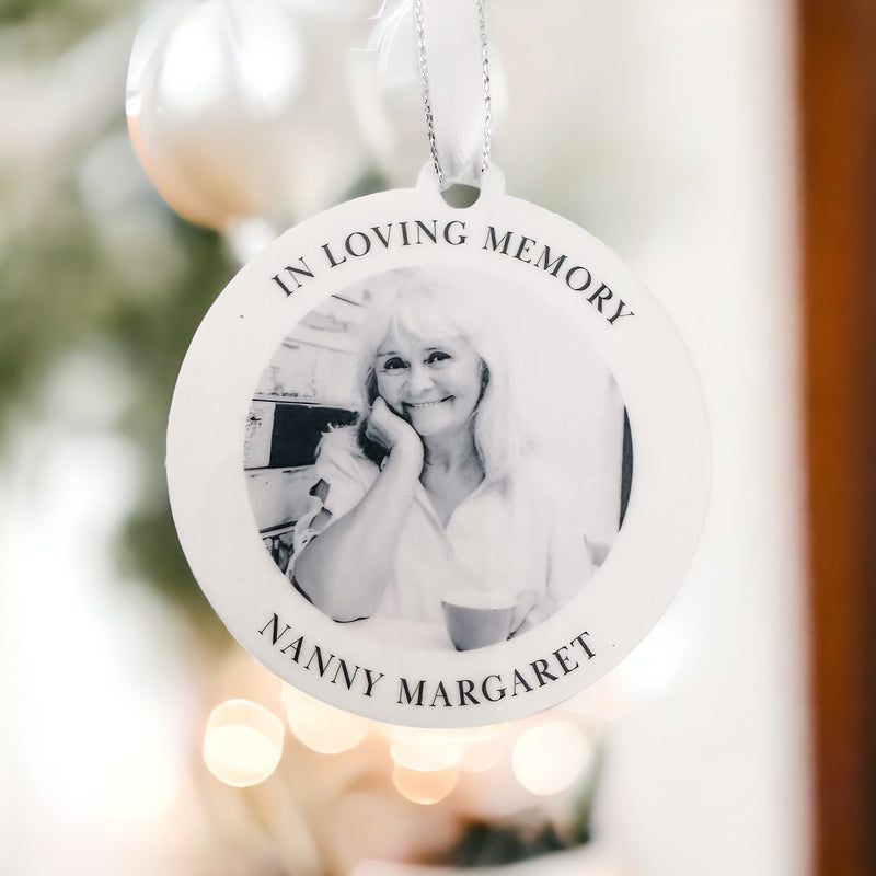 In Loving Memory Bauble – Personalised Remembrance Ornament
