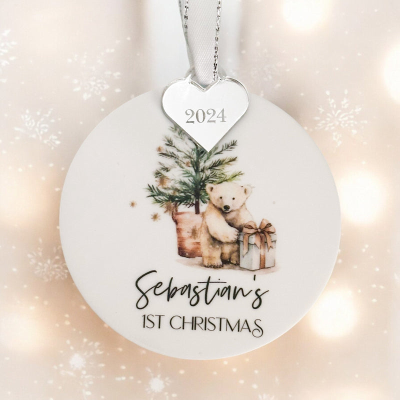 Baby’s First Christmas Bauble – Personalised Keepsake Ornament