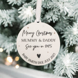 Baby’s First Christmas Bauble – Personalised Keepsake Ornament