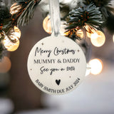 Baby’s First Christmas Bauble – Personalised Keepsake Ornament
