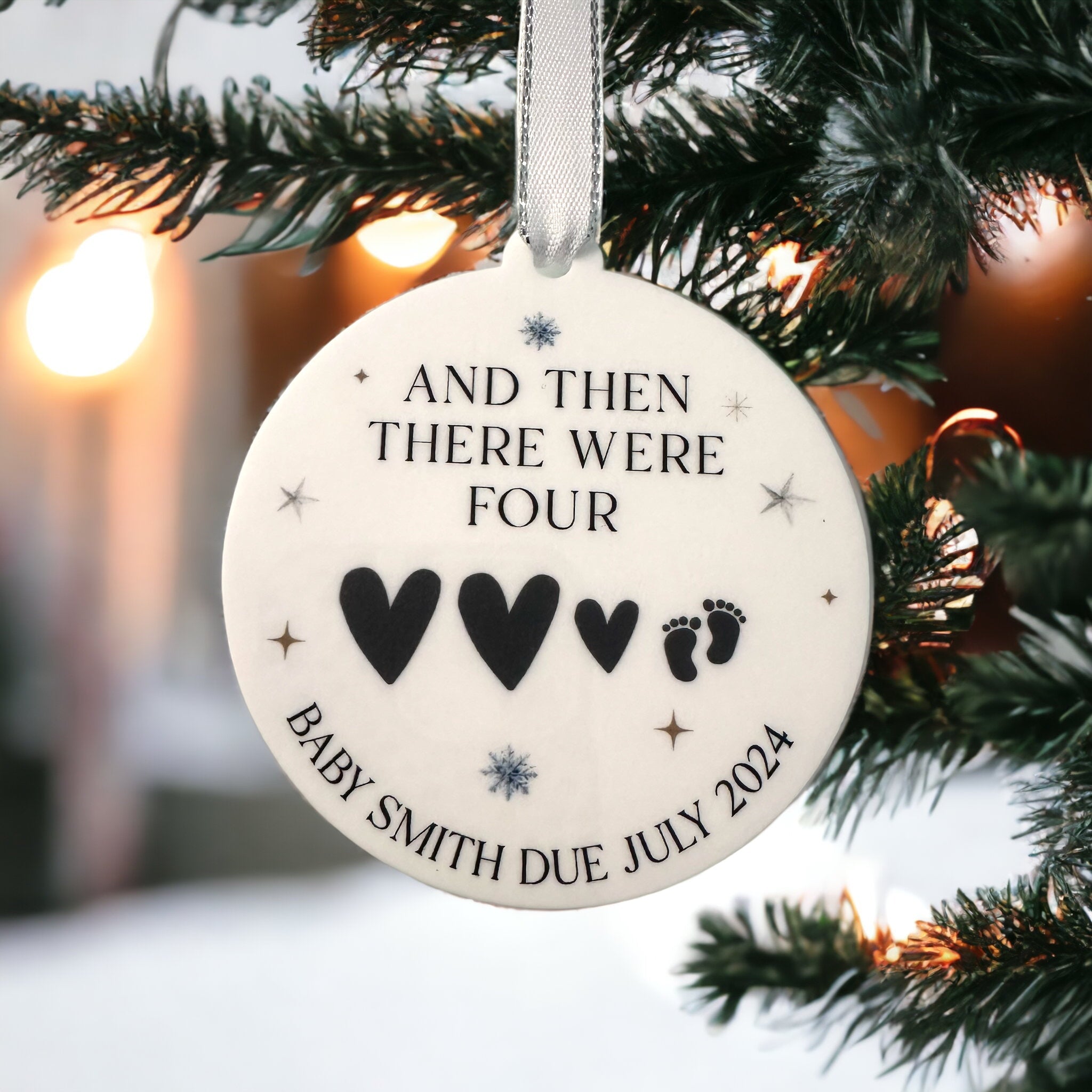 Baby’s First Christmas Bauble – Personalised Keepsake Ornament