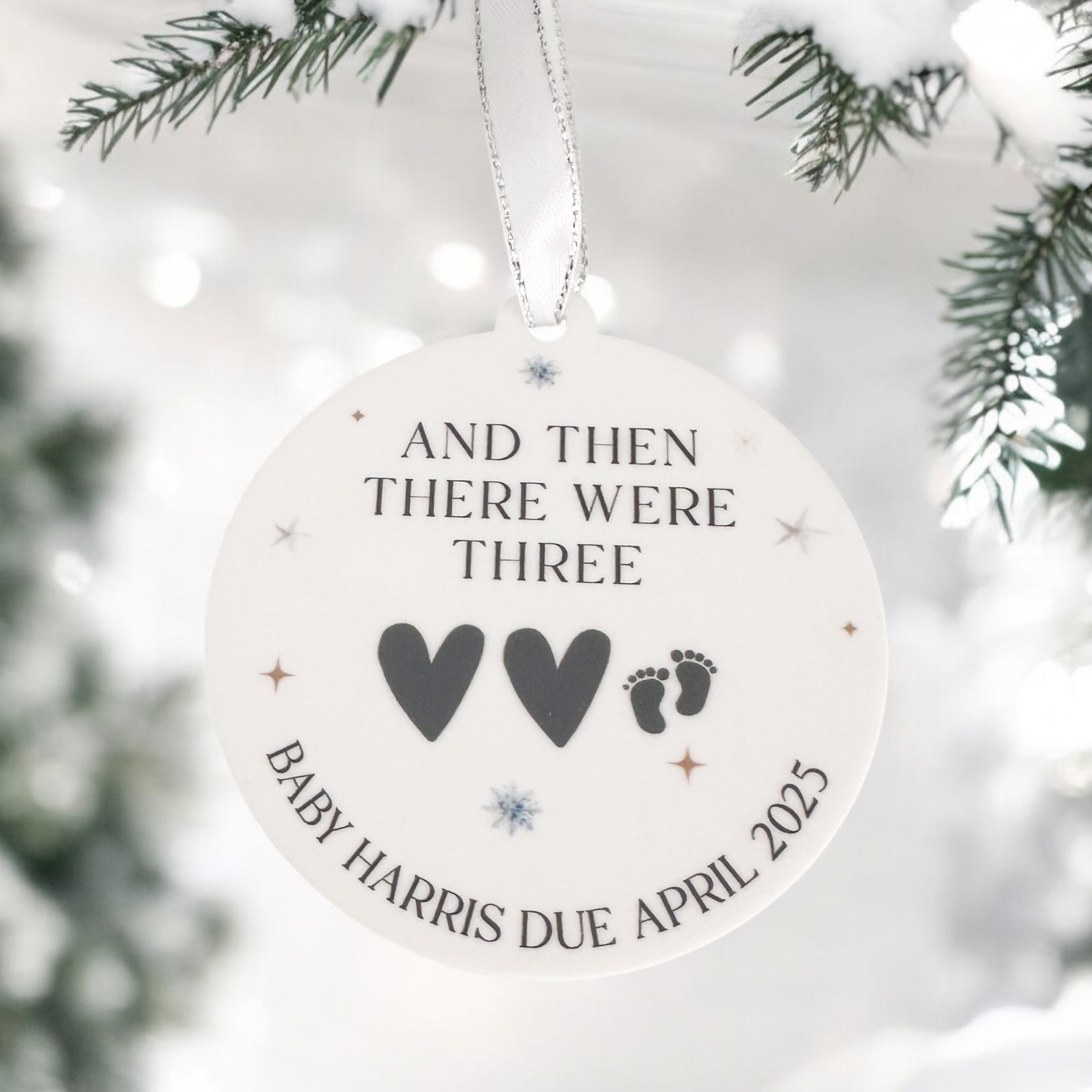 Baby’s First Christmas Bauble – Personalised Keepsake Ornament