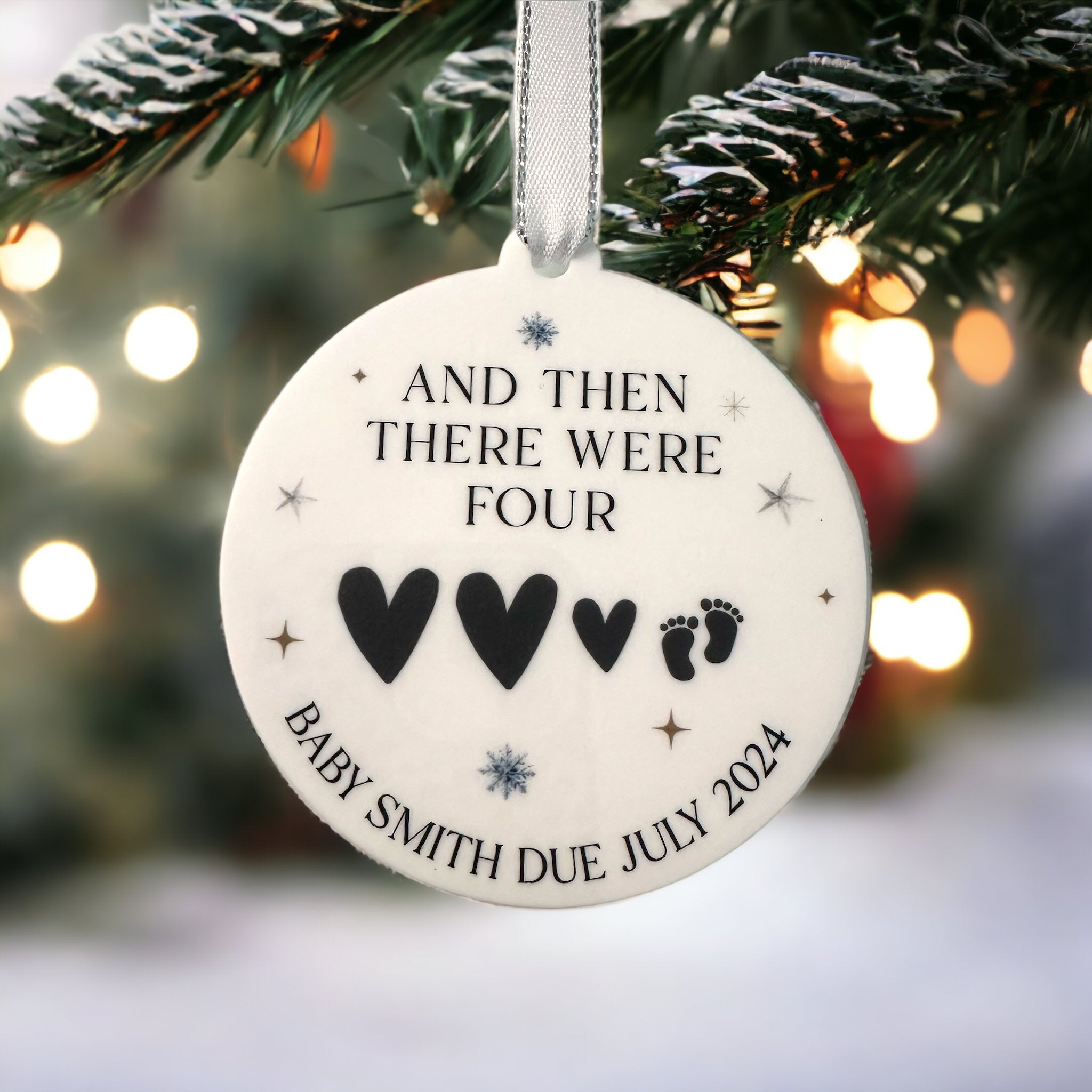 Baby’s First Christmas Bauble – Personalised Keepsake Ornament