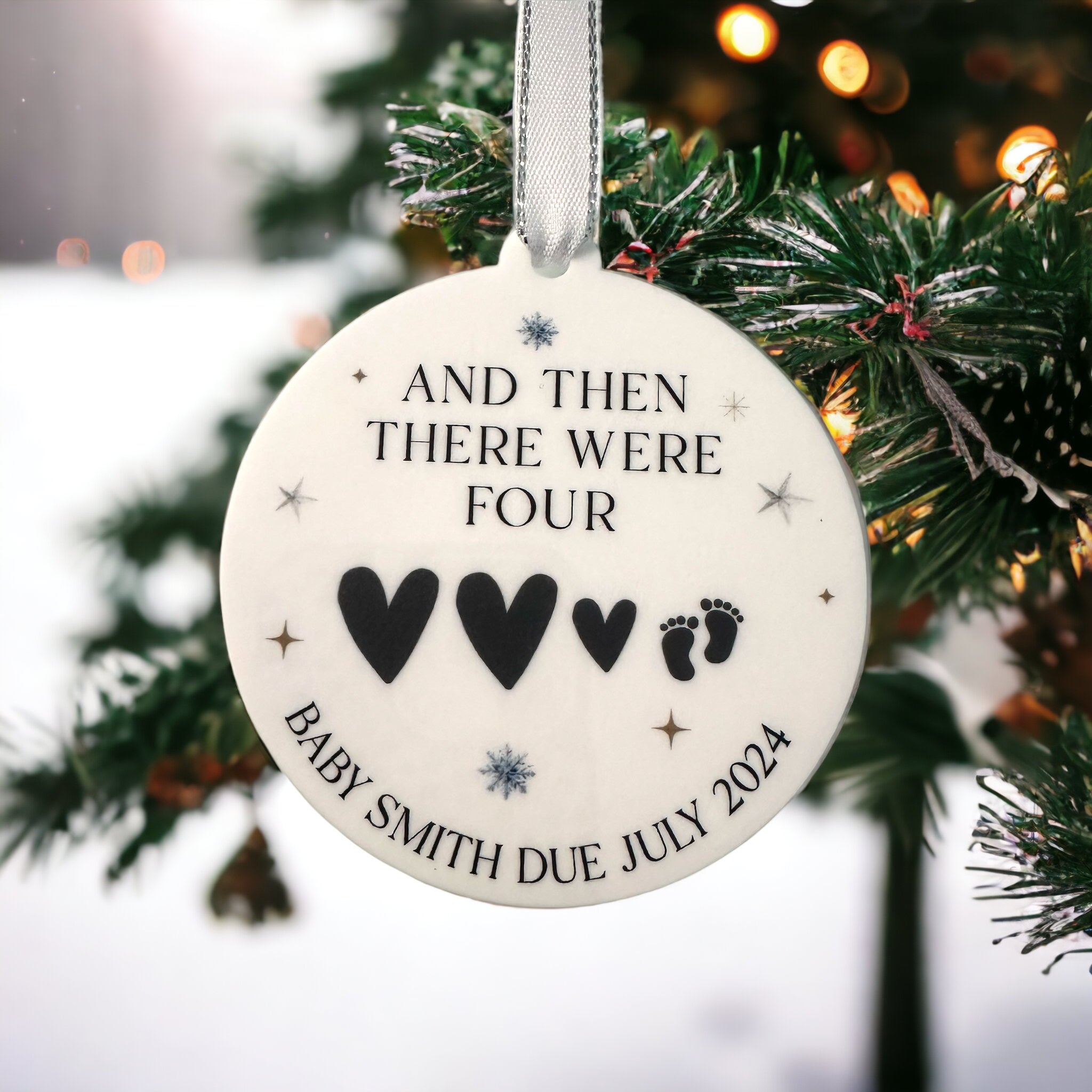 Baby’s First Christmas Bauble – Personalised Keepsake Ornament