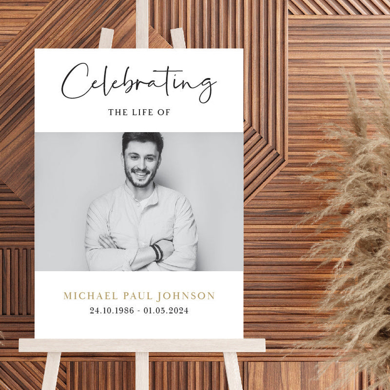 Personalised Event Sign – Celebration of Life Personalised Memory