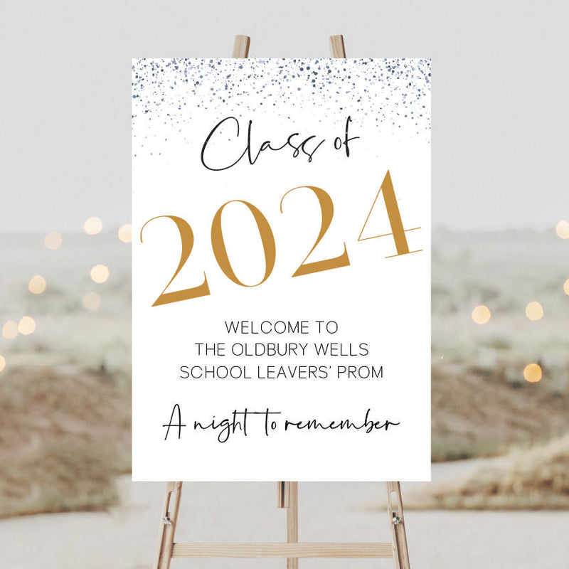 Personalised Event Sign – Leavers' Prom Personalised Welcome Sign