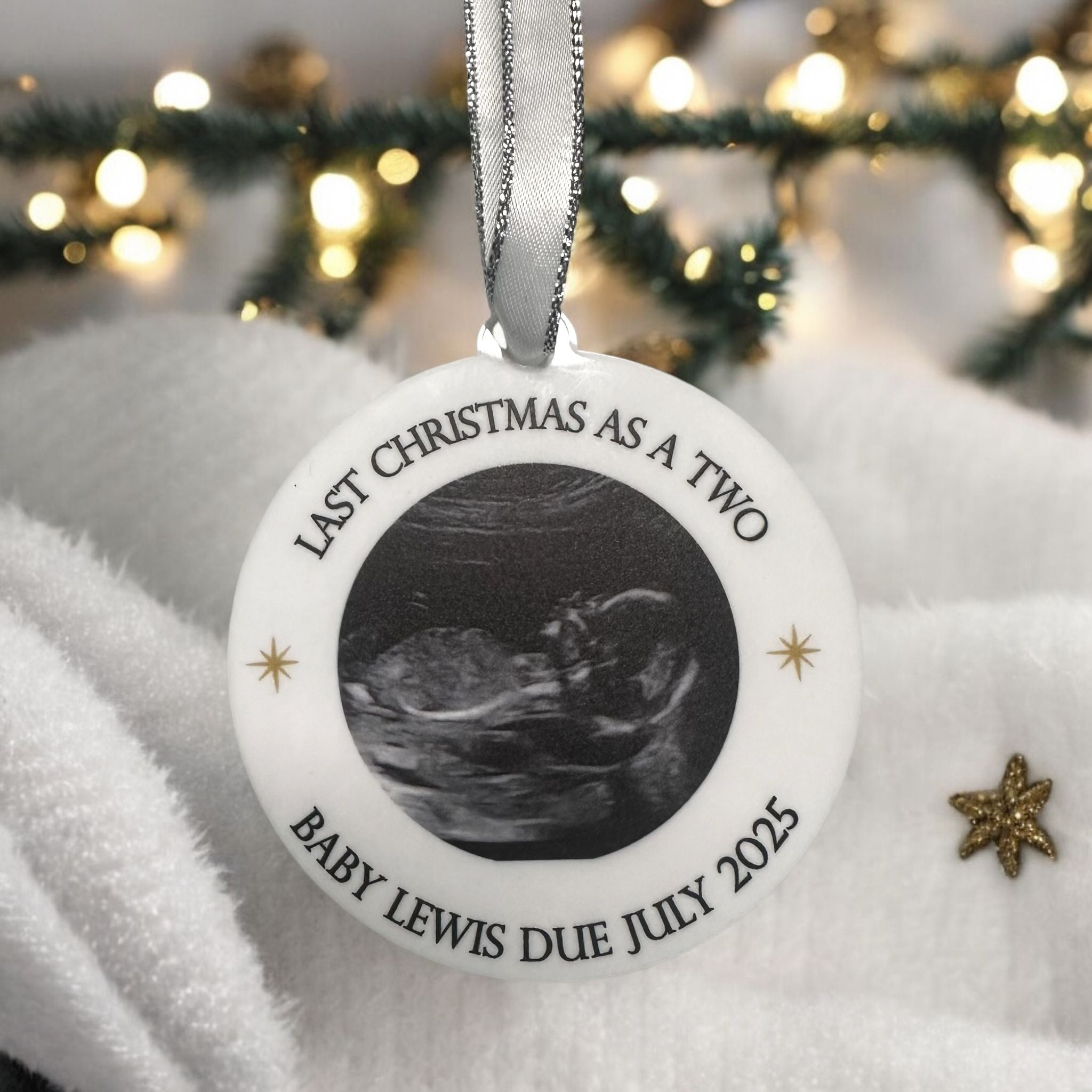 Baby’s First Christmas Bauble – Personalised Keepsake Ornament