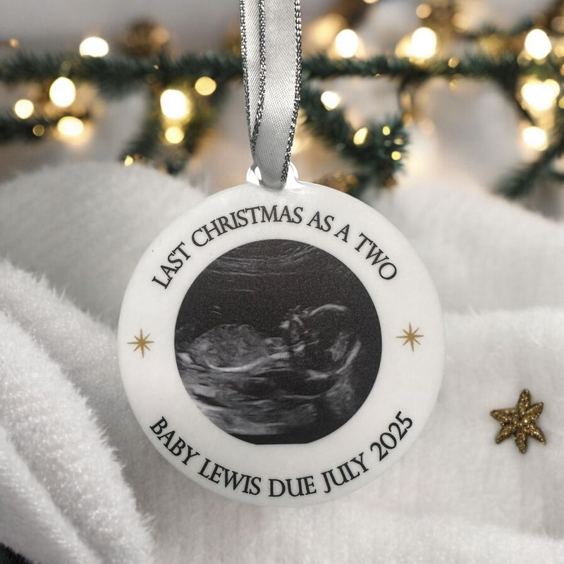 Baby’s First Christmas Bauble – Personalised Keepsake Ornament