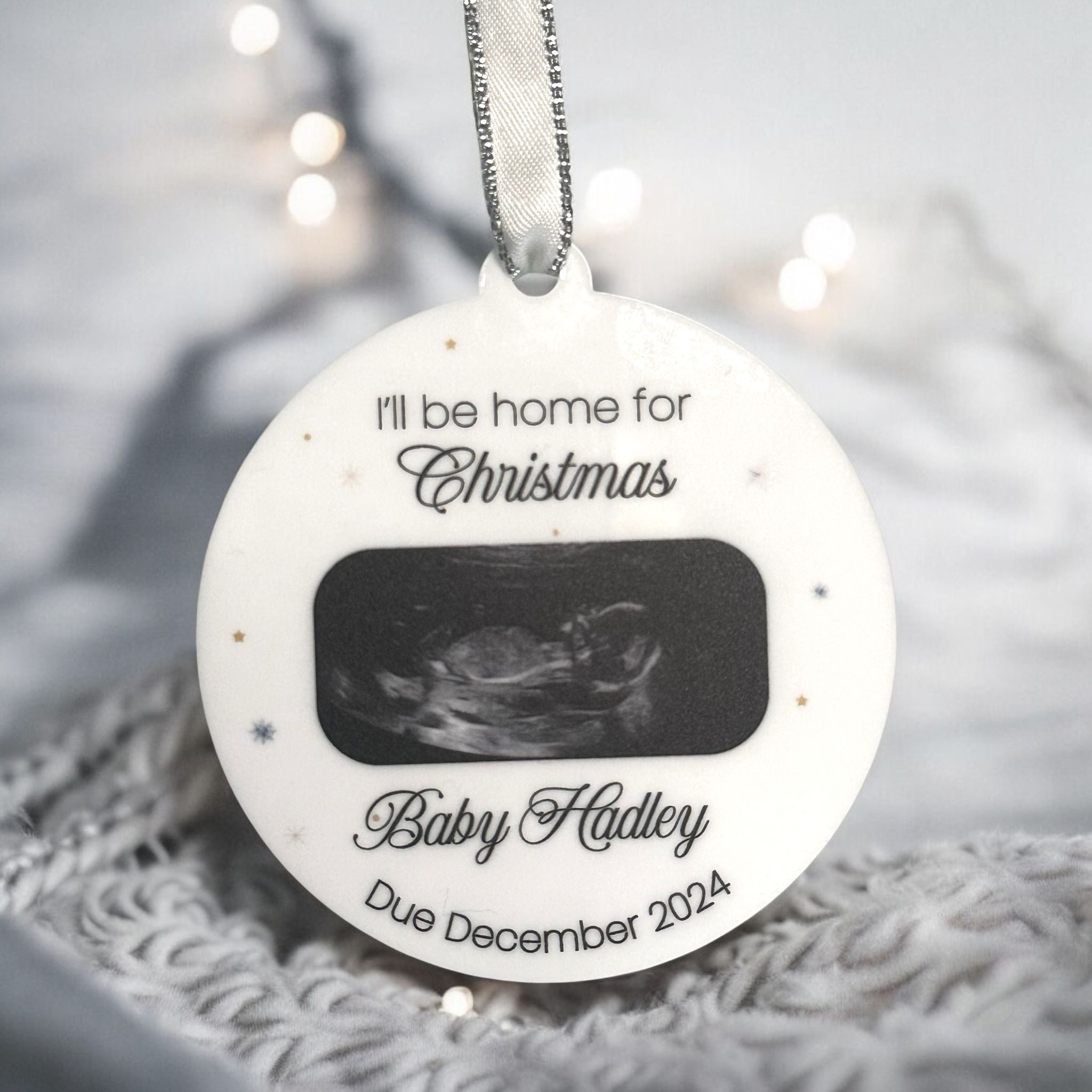 Baby’s First Christmas Bauble – Personalised Keepsake Ornament