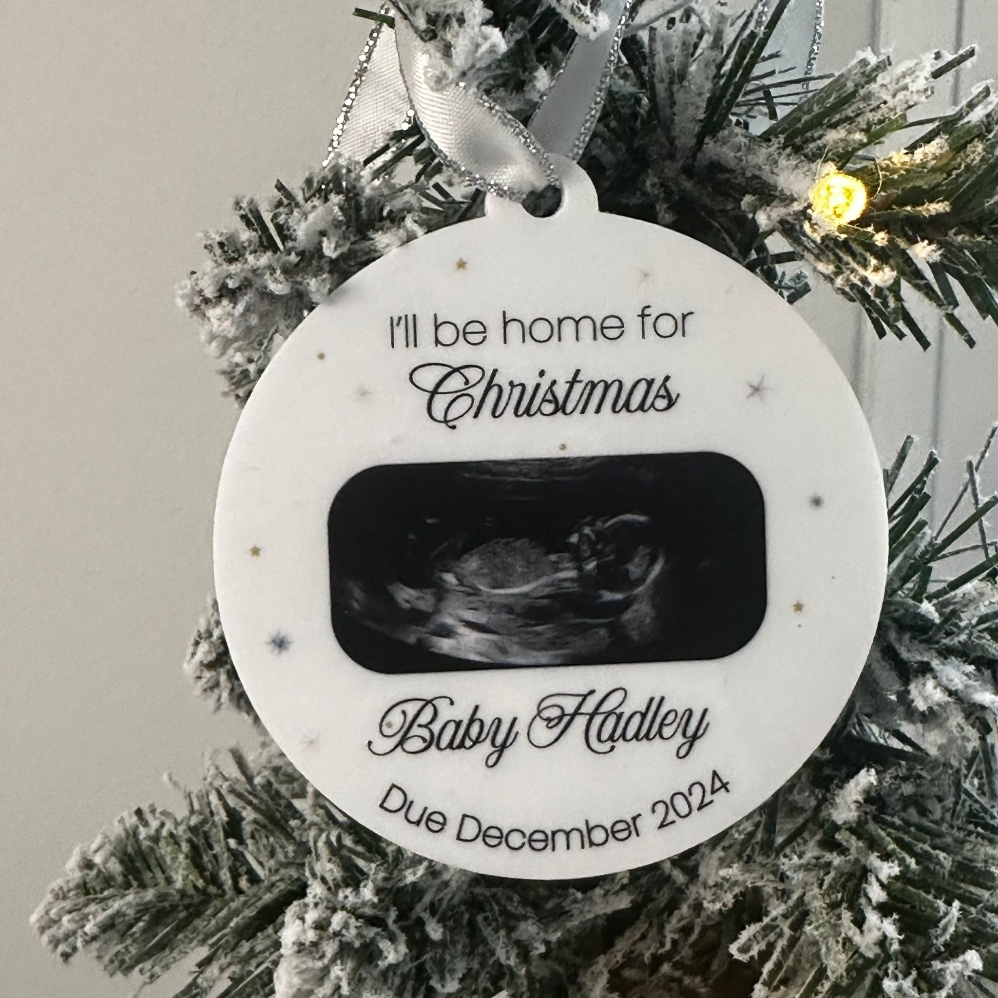 Baby’s First Christmas Bauble – Personalised Keepsake Ornament