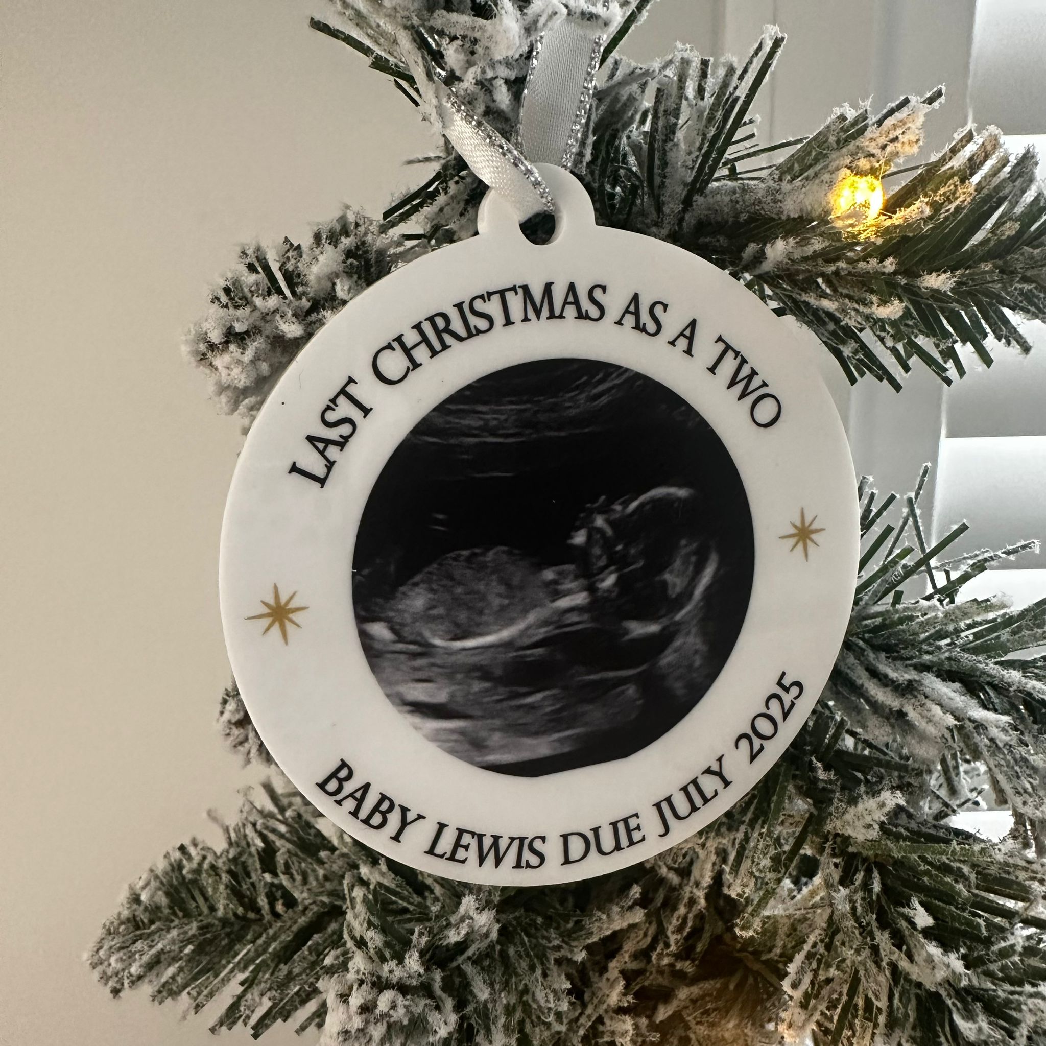 Baby’s First Christmas Bauble – Personalised Keepsake Ornament
