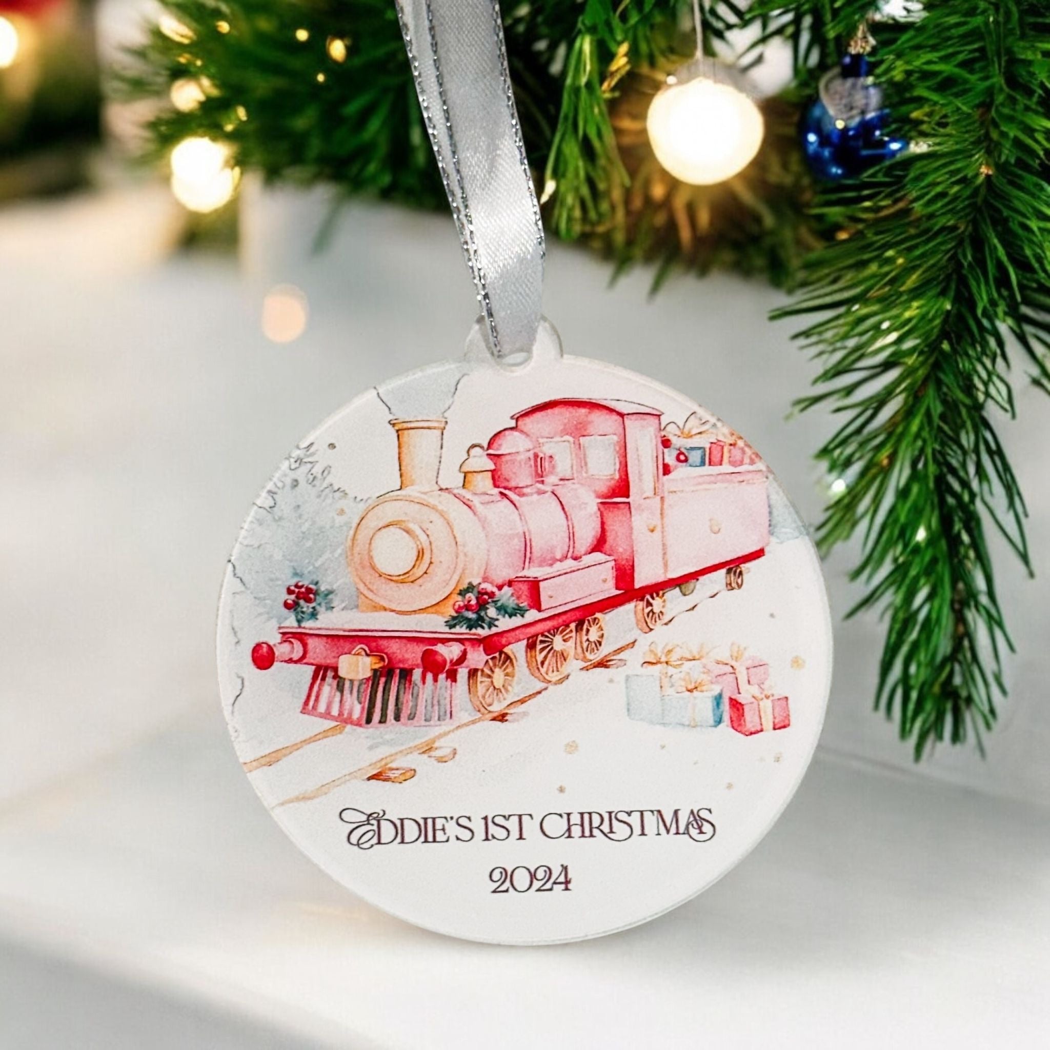 Baby’s First Christmas Bauble – Personalised Keepsake Ornament