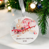 Baby’s First Christmas Bauble – Personalised Keepsake Ornament