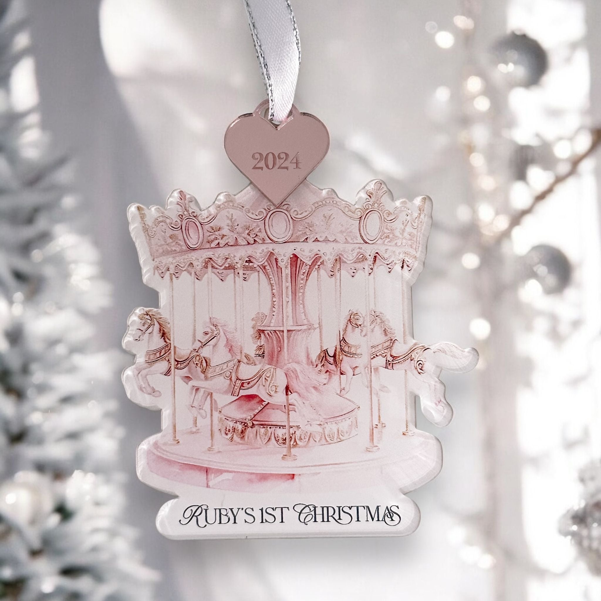 Baby’s First Christmas Bauble – Personalised Keepsake Ornament