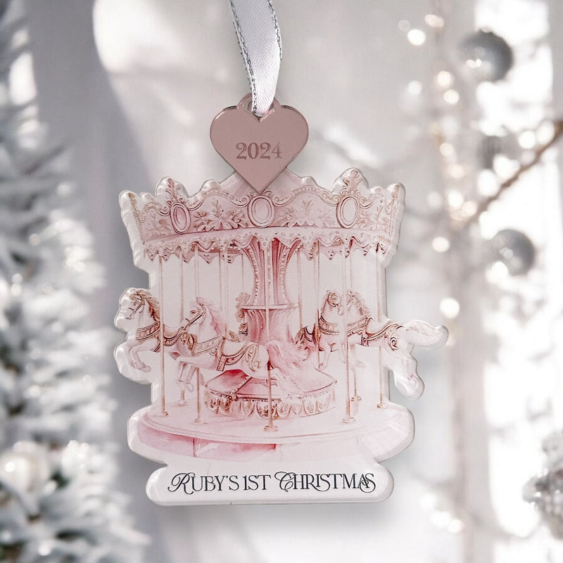 Baby’s First Christmas Bauble – Personalised Keepsake Ornament