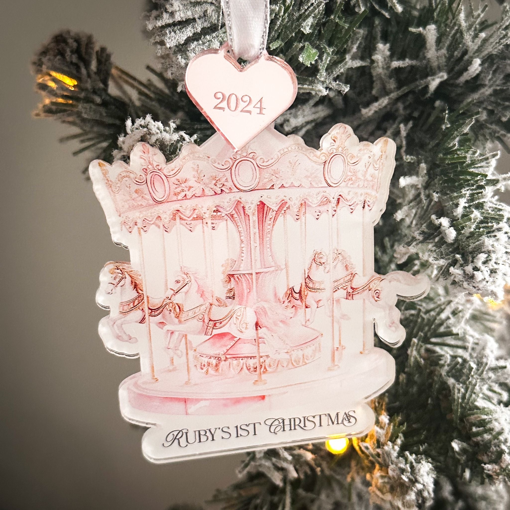 Baby’s First Christmas Bauble – Personalised Keepsake Ornament