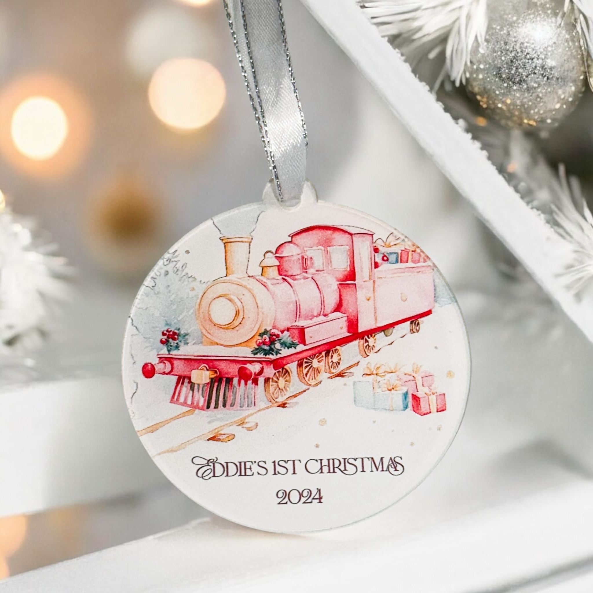 Baby’s First Christmas Bauble – Personalised Keepsake Ornament