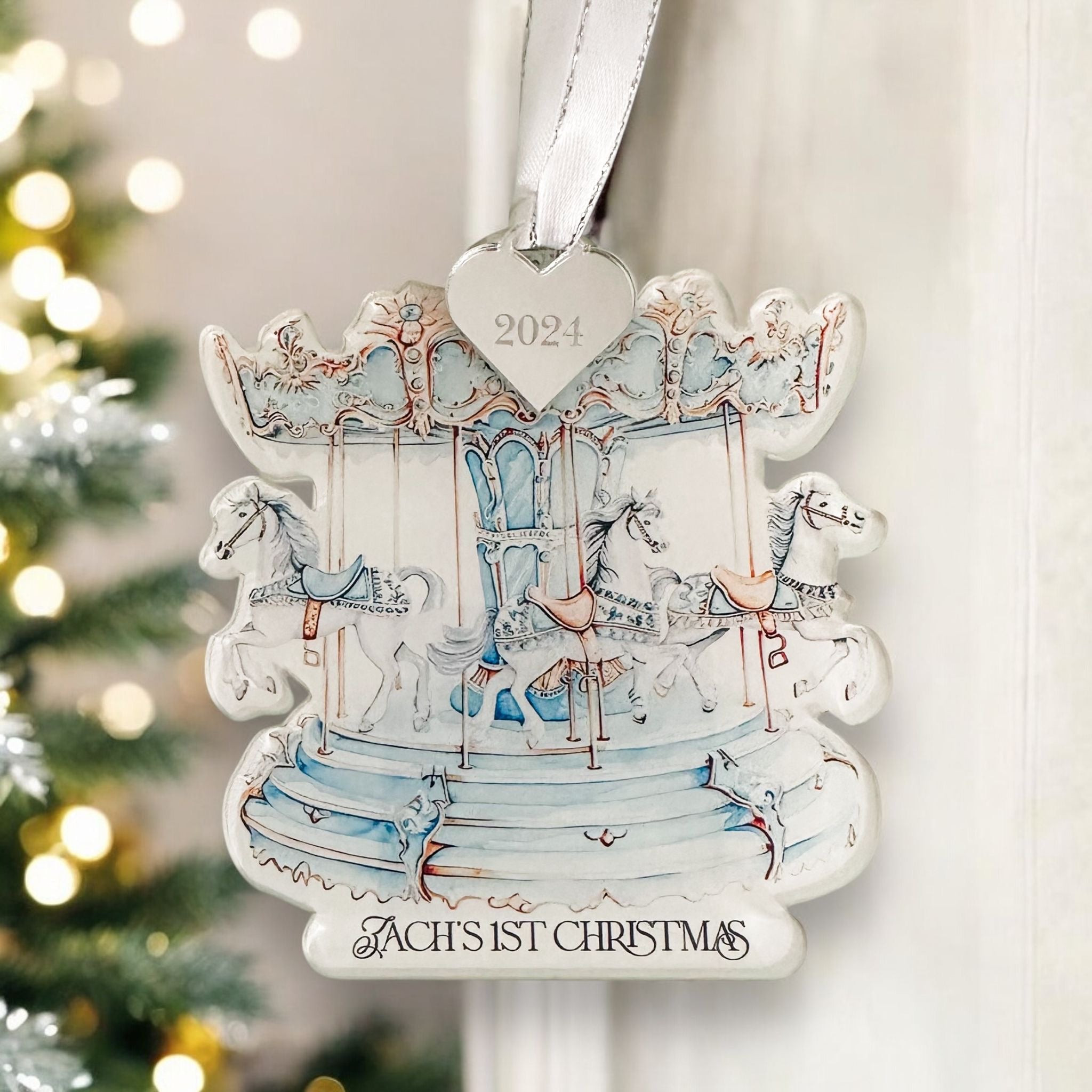 Baby’s First Christmas Bauble – Personalised Keepsake Ornament