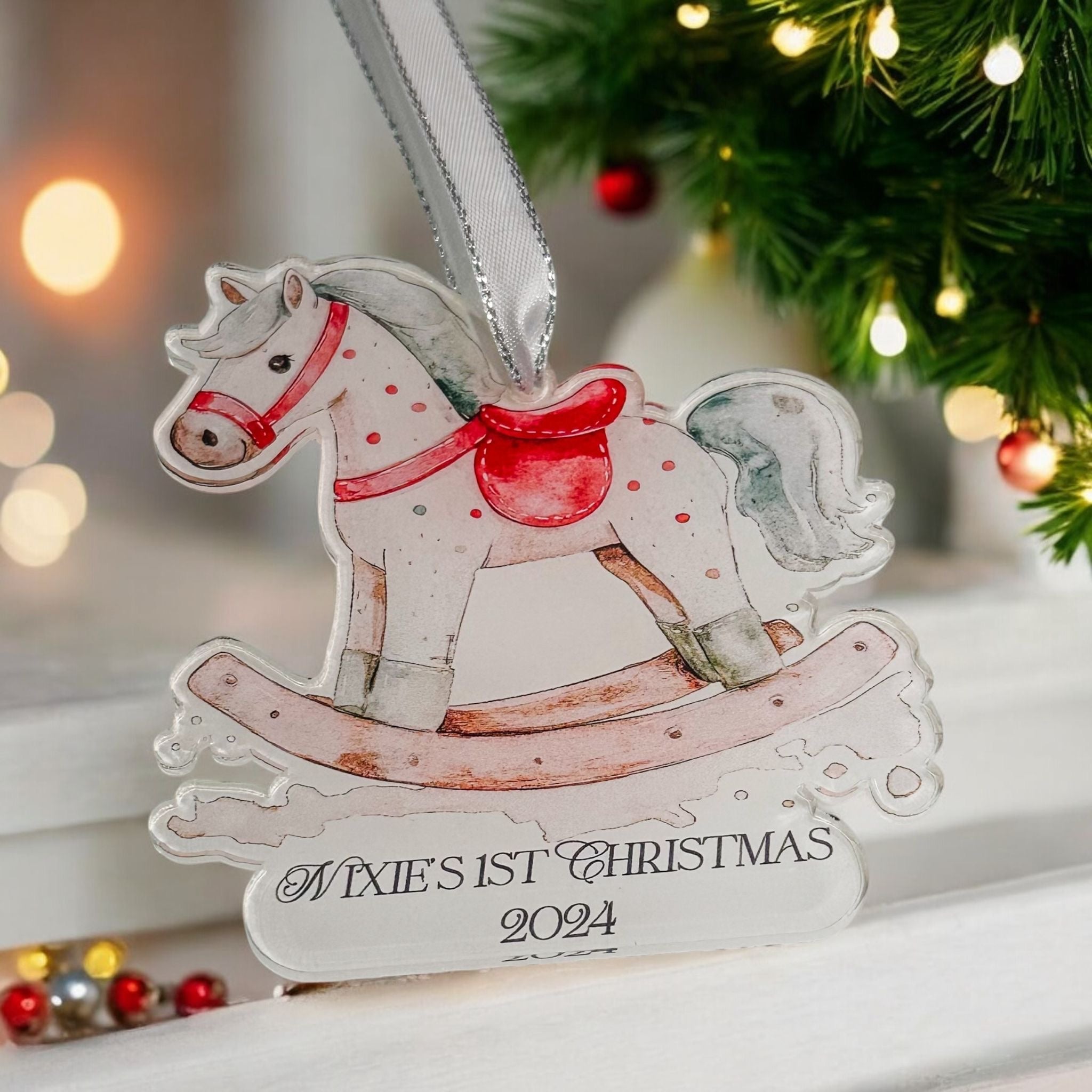 Baby’s First Christmas Bauble – Personalised Keepsake Ornament