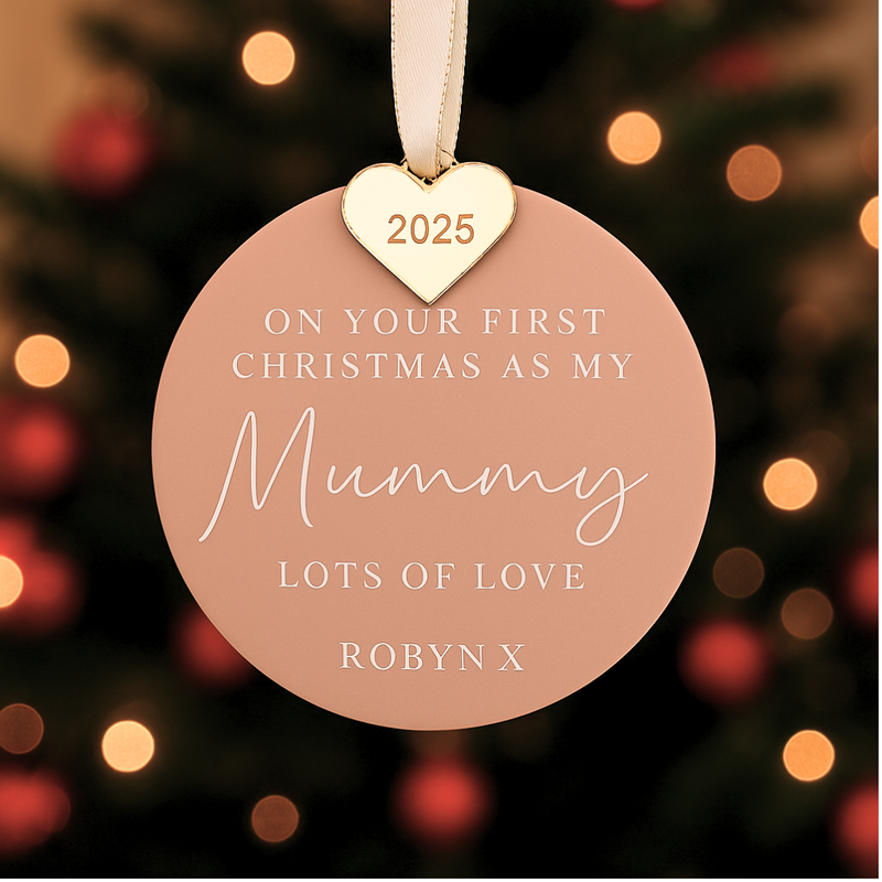 Our First Christmas Together Bauble – Personalised Couple Ornament