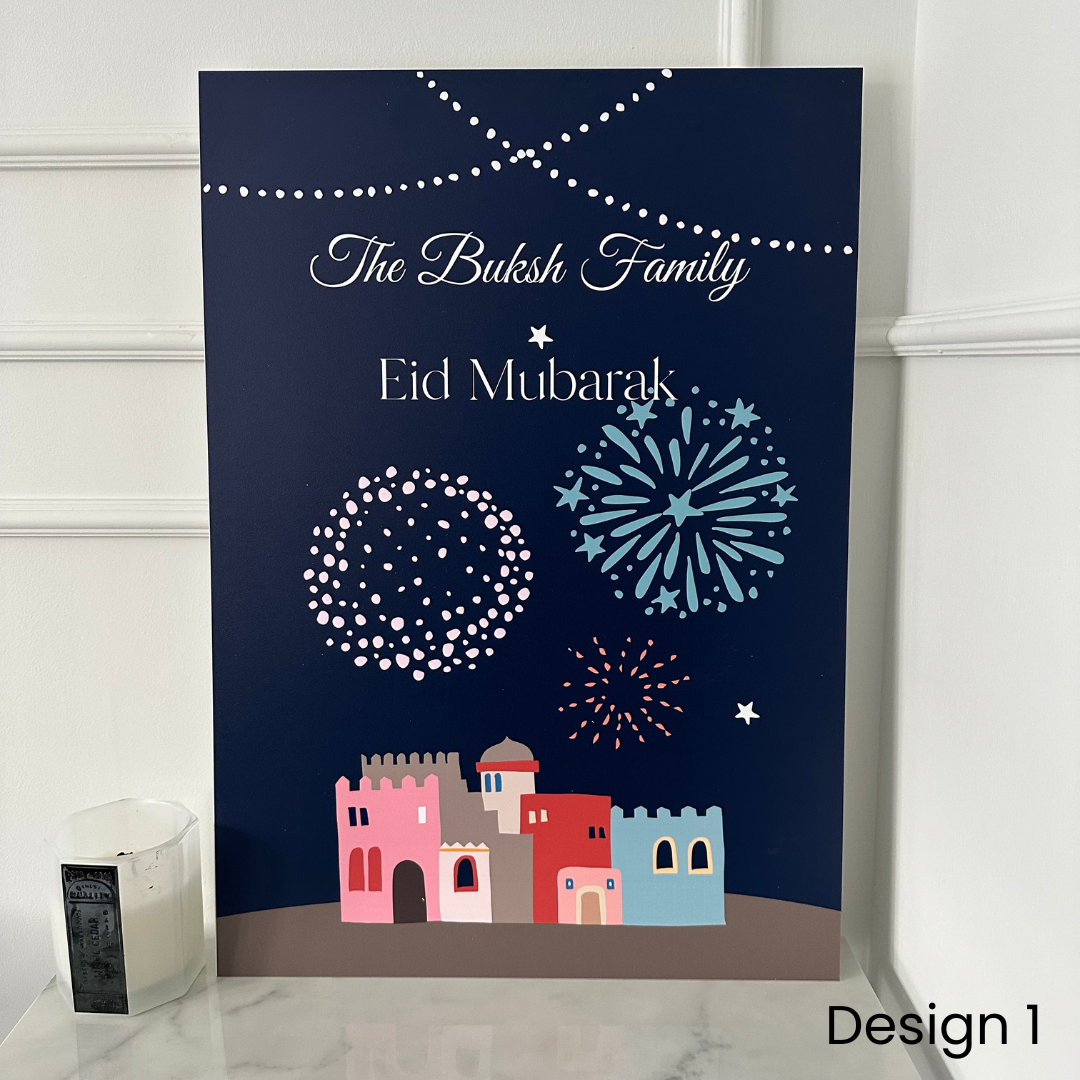 Ramadan Mubarak Personalised A2 Welcome Sign