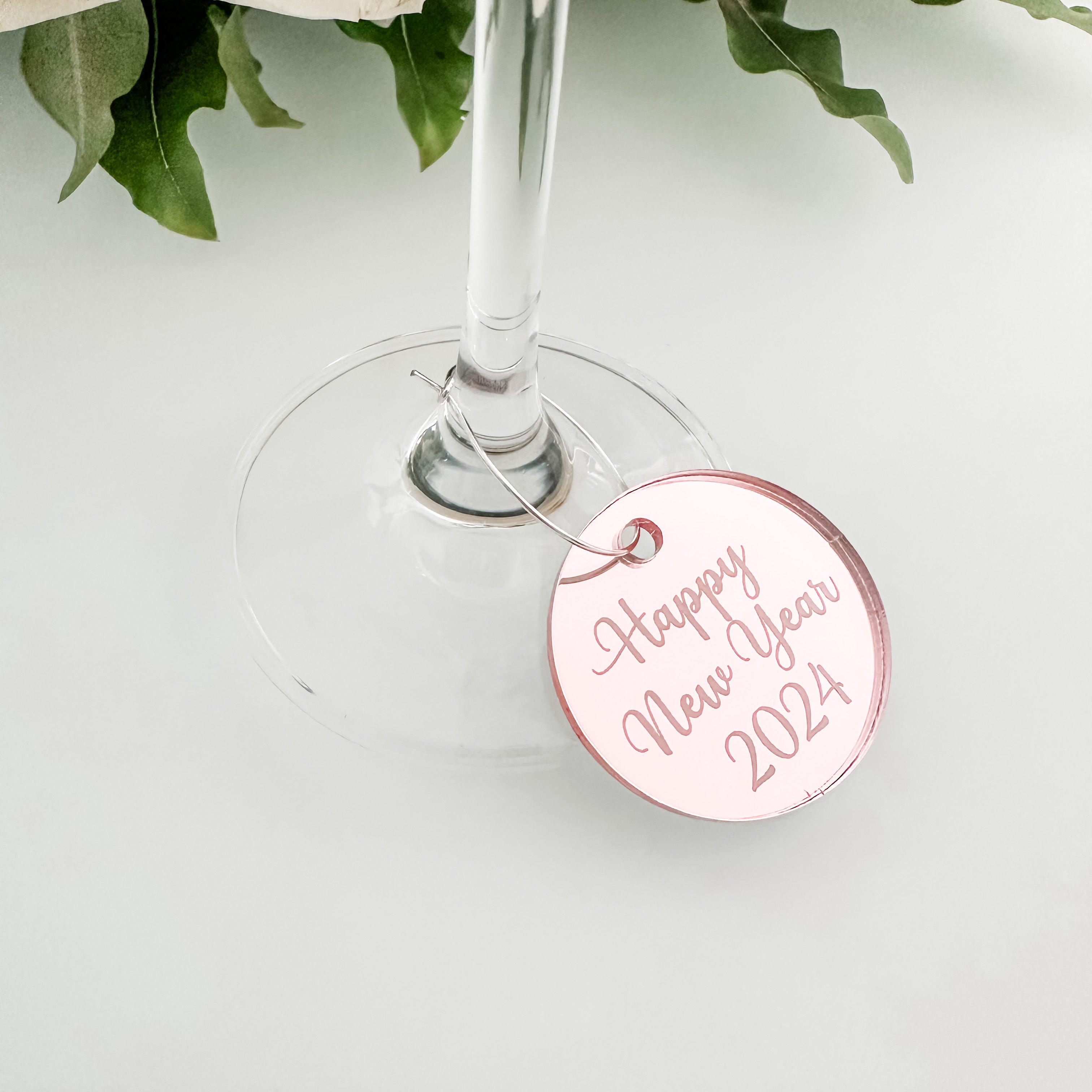 Luxury 2024 New Years Eve Party Wine Charms