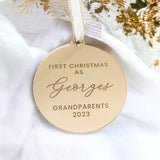 First Christmas as Grandparents Tree Decoration