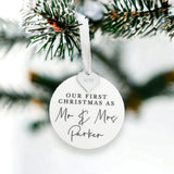 Newly Weds Christmas Bauble