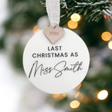 Bride To Be Christmas Bauble