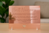 Best Nursery Luxury Personalised Mirror Card