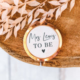Personalised Bride To Be Rose Gold Compact Mirror